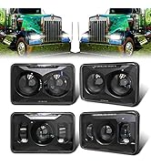 COWONE DOT Approved 60W 4x6 inch LED Headlights [Scientific Hi/lo Beam Separately]Replacement for...