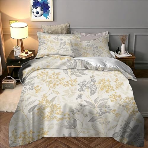 Housse de couette 3D patchwork vintage hypoallergénique avec fermeture éclair pour couple - 6