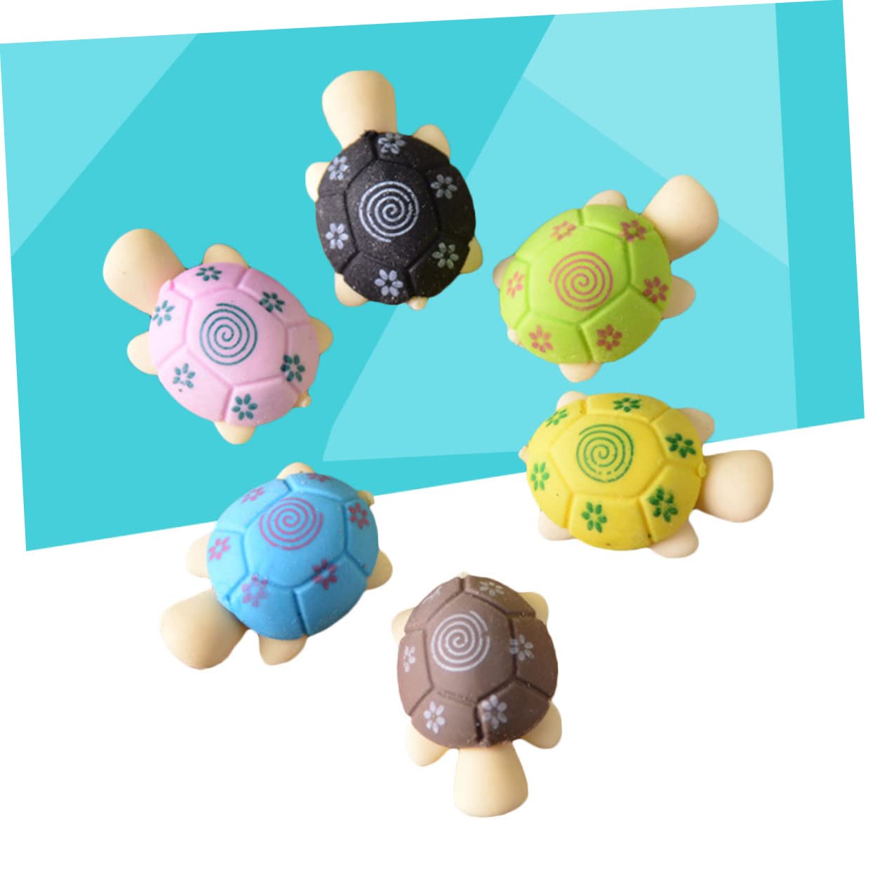 Amazon.co.jp: BRIGHTFUFU カメ型消しゴム 20個入り パック 子供用