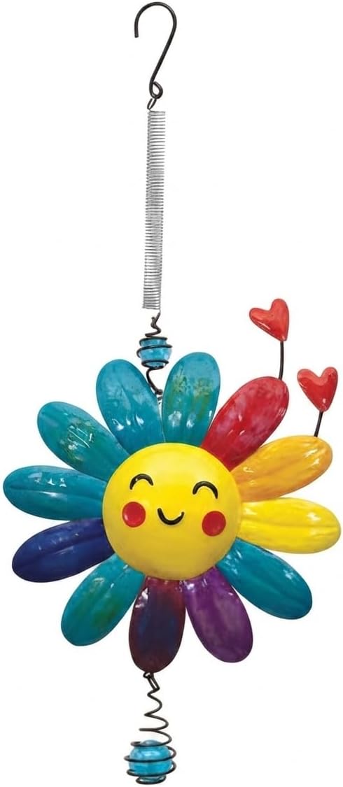 Sunset Vista Lexie Rainbow Bouncy Hanging Garden Décor, Multicolor