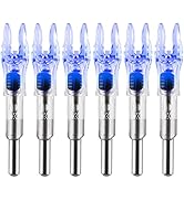 KEAUP 6PCS X Lighted Nocks for Arrows with .204 .233 .244 .246 Inside Diameter with H, S, GT Bush...
