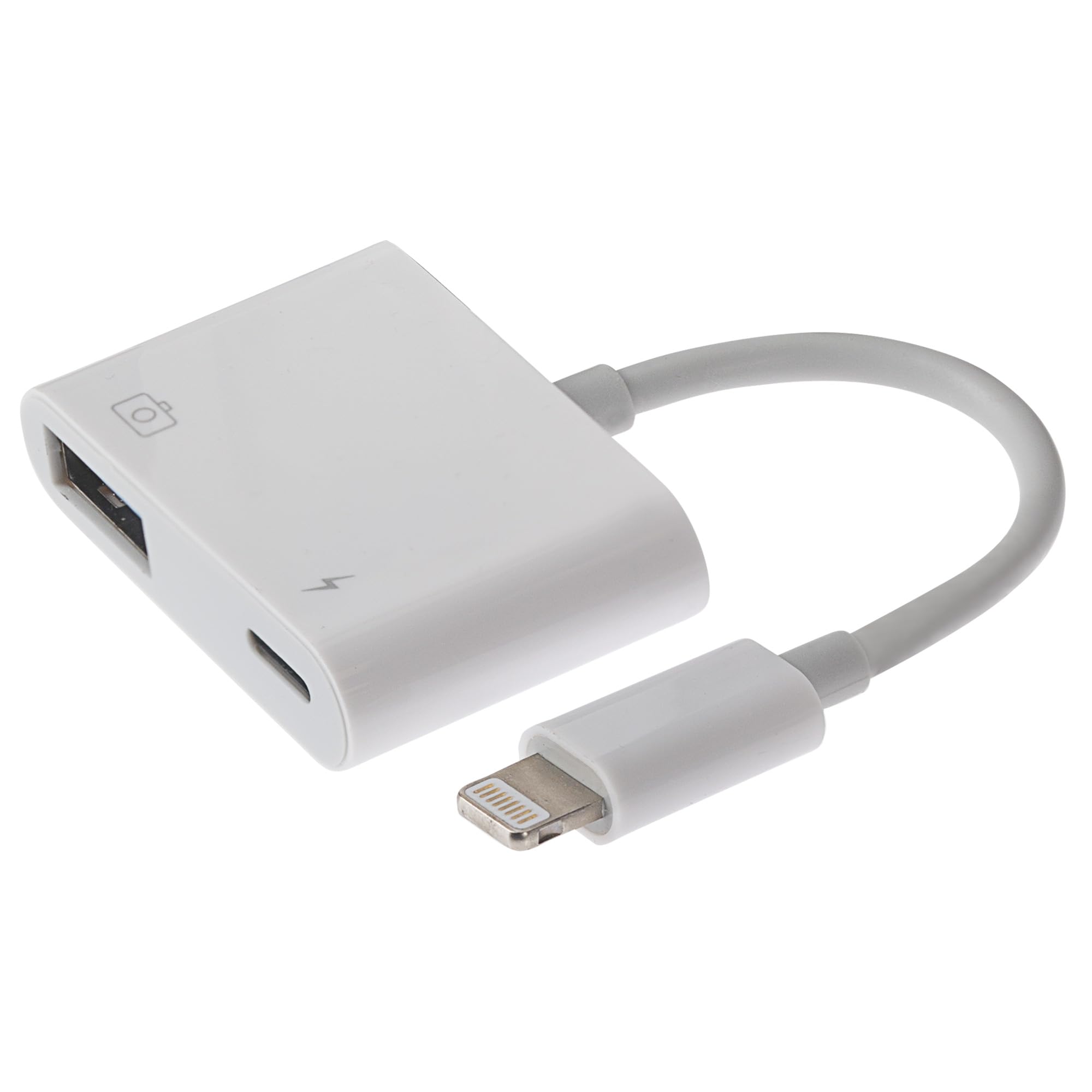 Maplin Lightning Connector To Usb-A 3.0 + Lightning Charge Port Camer