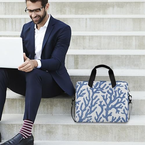 Bolso maletín para laptop azul coral 13-15.6 pulgadas miniatura 3