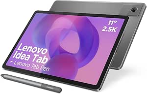 Lenovo Idea Tab Android Tablet | 11 inch 2.5K (2560x1600) Display | MediaTek Dimensity 6300 | 4GB RAM | 128GB UFS 2.2 | Wi-Fi 5 | Luna Grey | including Tab Pen