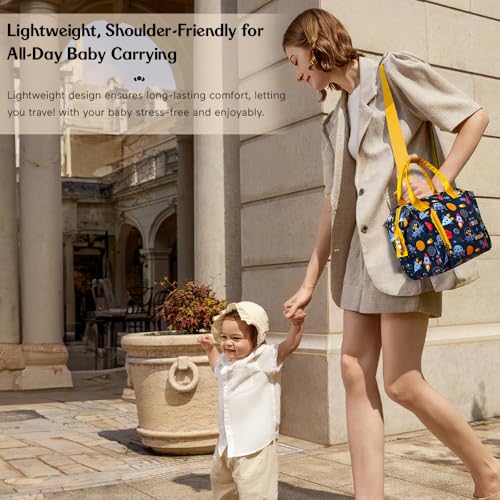 Image of StarAndDaisy Diaper Bag /Diaper Bags for Mom with Light Weight and Potable Design /Multi Compartments, Waterproof Baby Bag with Ultra Soft Fabric.