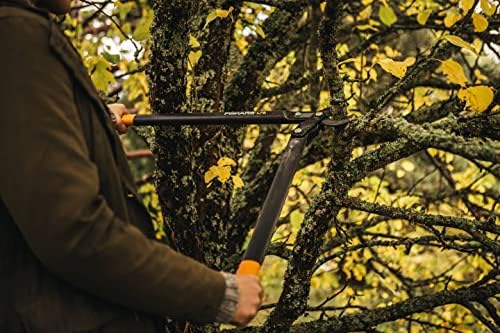 Fiskars PowerGear II Sekator nożycowy do świeżych gałęzi, Pokryty powłoką antyadhezyjną, Hartowana stal, Długość: 70 cm, Czarno-pomarańczowy, L78, 1000584
