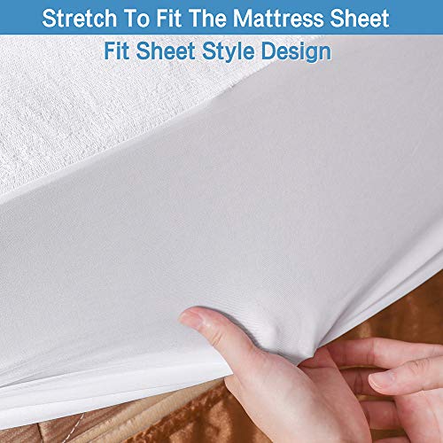 Protector de colchón king size impermeable M-bestl transpirable con bolsillo profundo 6