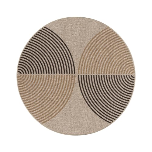 Lahome Modern Rainbow Round Rug 3Ft thumb #5