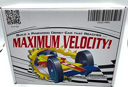 Maximum Velocity Derby Car Kits | Bulk Pack (12) | Pine Block Kits Includes Wheels & Axles | Pinewood Car Kits #TOP4