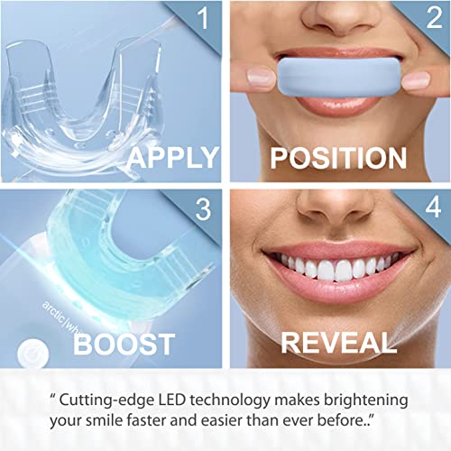 image for Arctic White Advanced Teeth Whitening Kit- Powerful 5X LED Accelerator