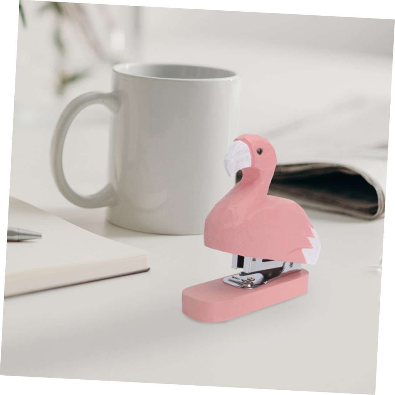 8pezzi Cucitrice Flamingo e Oca Per e Decorazione Scrivania Forniture Scrivania