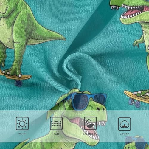 Cool Green Rex Dinosaurs Blue Girl Panties Cute Toddler Underwear Floral Cotton Print Underpants Briefs 2t3