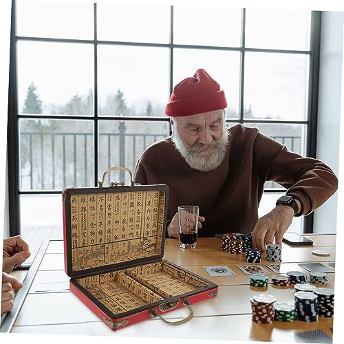 Mallette de rangement mahjong rigide contre la perte des tuiles