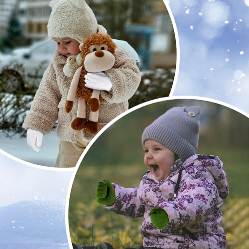Image of ONESING 12 Pairs Kids Gloves - Warm Knitted Winter Gloves Bulk for Girls Boys | Children Gloves Designed for Cold Weather