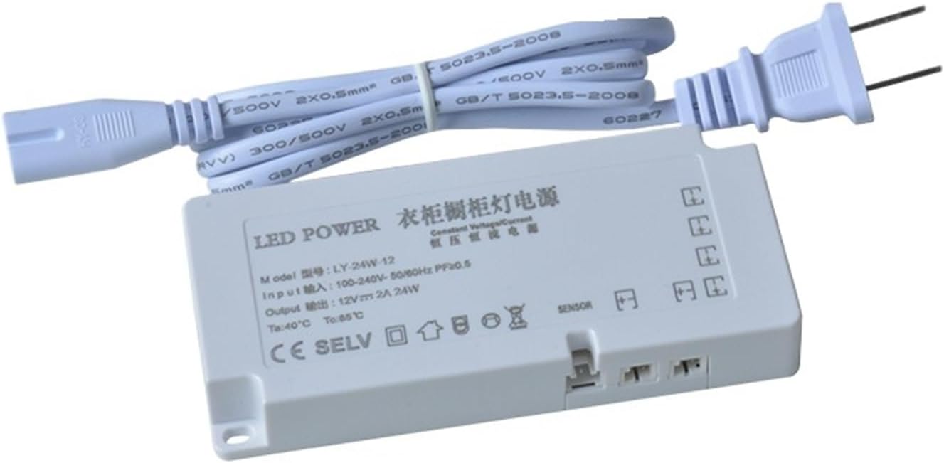 Dedicated Power Supply 12V Interface Light with Induction Switch Ultra-Thin Transformer 24v(12v 60w)