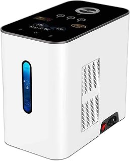Hydrogen Therapy Inhalation Machine – SPE PEM Electrolysis, Ultra-Quiet Fan, 4H Adjustable Time, 99.99% Purity Browns Gas Inhaler, Hydrogen Water Generator 500ml/min