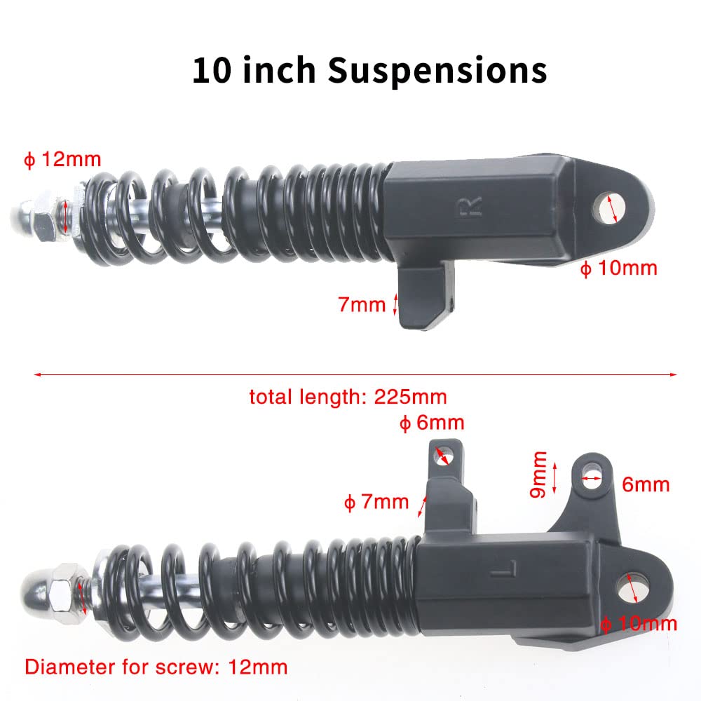 10 pulgadas amortiguador delantero hidráulico para Kugoo M4/M4 Pro aleación de aluminio pieza de repuesto para scooter eléctrico Accesorios