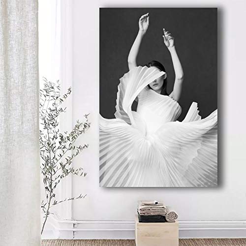 Art mural moderne pour habiller un grand mur vide sans cadre