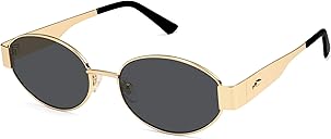 SOJOS Retro Oval Sunglasses for Women Trendy Classic Shades UV400 Protection SJ1256