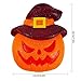 Twinkle Star 2 Pack Halloween Porch Light Covers, Decorative Jack-o-Lantern Porch Lamp Shade Cover for Indoor Outdoor, EVA Sparkling Pumpkins Ornament, Party Haunted House Door Wall Lamp Decoration