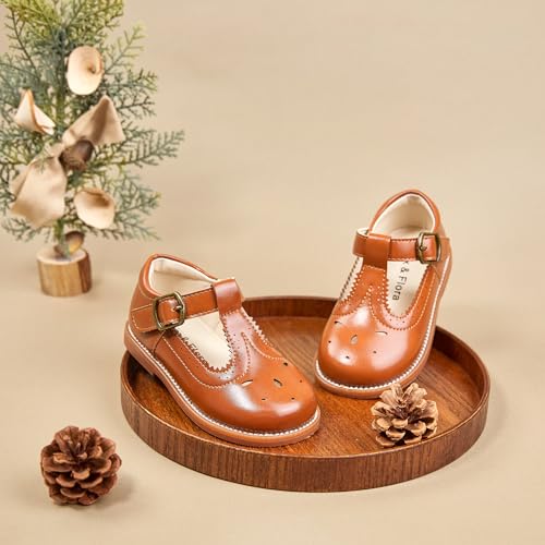 Image of Felix & Flora Toddler Little Girl Mary Jane Dress Shoes - Ballet Flats for Girl Party School Shoes