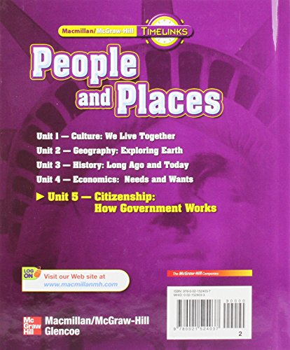 TimeLinks: Second Grade, People and Places-Unit 5 Government Student Edition (OLDER ELEMENTARY SOCIAL STUDIES) - Image 2