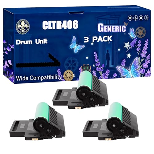 CLTR406 Drum Unit Compatible for Samsung CLX-3305FW CLP-365 SL-C483W SL-C480FN Printers, Black High Yield 20000 Pages Printer Accessories (3 Pack Black)