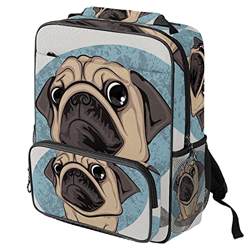 Sac de travail tendance à motif chien pour les trajets de bureau et l'université