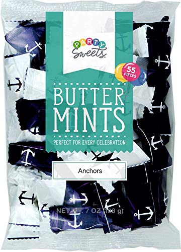 Party Sweets Buttermints By Hospitality Mints Appx 300 Mints 7 Bags, Anchors, 42 Ounce, (Pack Of 6), White, 7 Ounce #TOP1