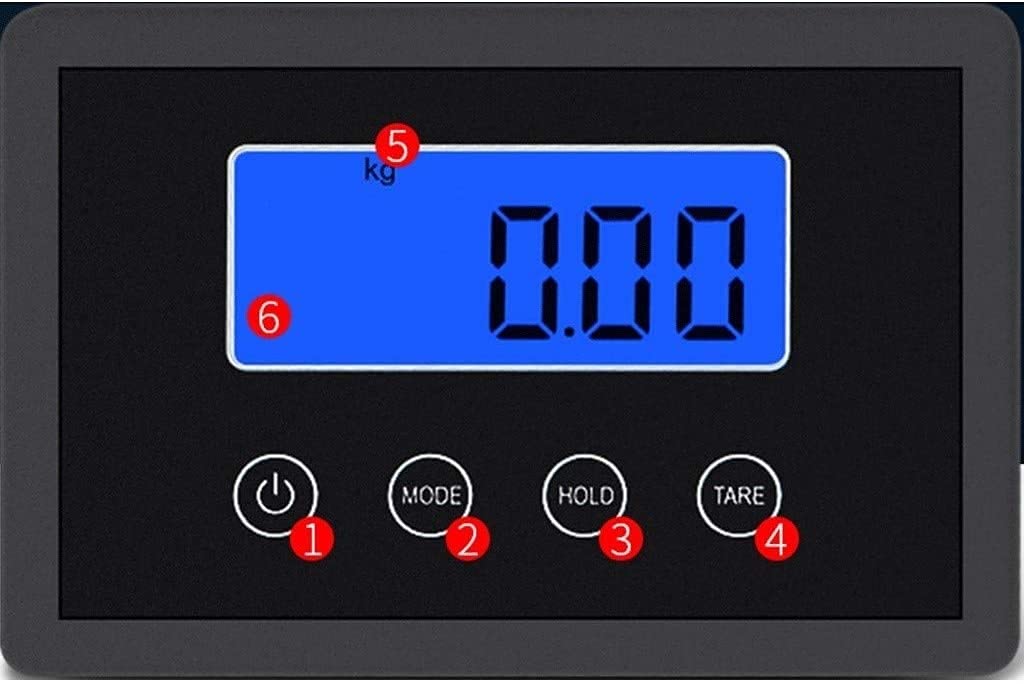 Báscula electrónica Digital Plata Alta precisión 180 kg / 50 g Profesión Pesaje Postal Plataforma de Acero Inoxidable Básculas de Frutas for Tienda Comercial Pesaje de Cocina