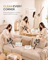 XenonLab Cordless Vacuum Cleaner for Home 55Mins/45kPa/550W,Rechargeable — image 7