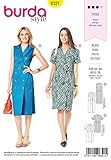 burda schnittmuster kleid 50er Etuikleid mit Taillengürtel Burda Schnittmuster 6321, Kleid[Damen, Gr. 34-44] zum selber nähen, ideal für Fortgeschrittene [L3]