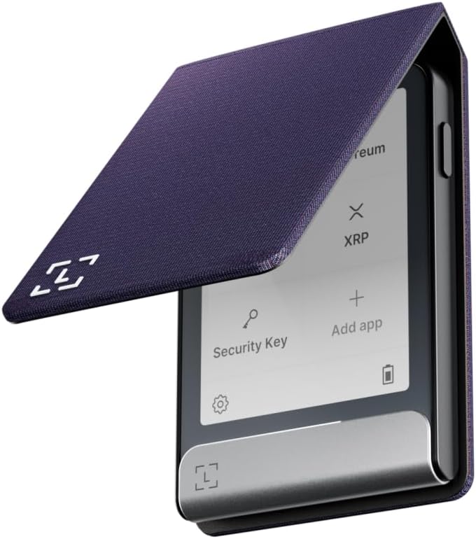 Ledger Flex Magnet Folio - Protection for Touchscreen Crypto Wallets (Party Aubergine)