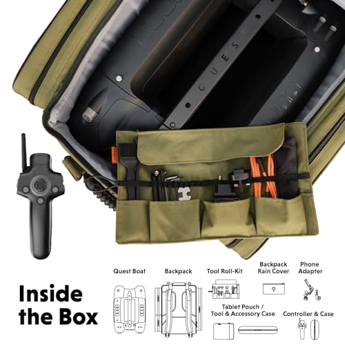 Deeper Quest Angelboot mit CHIRP-Sonar, bis zu 7 Stunden Batterielaufzeit, GPS-Autopilot und leises Köder-Lieferungssystem für das Karpfenangeln – Bild 2