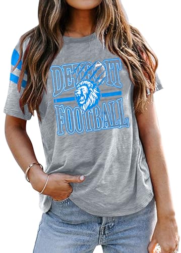 Football Shirt Women Game Day Shirts Football Team Fans Tee Sports Jersey Tops
