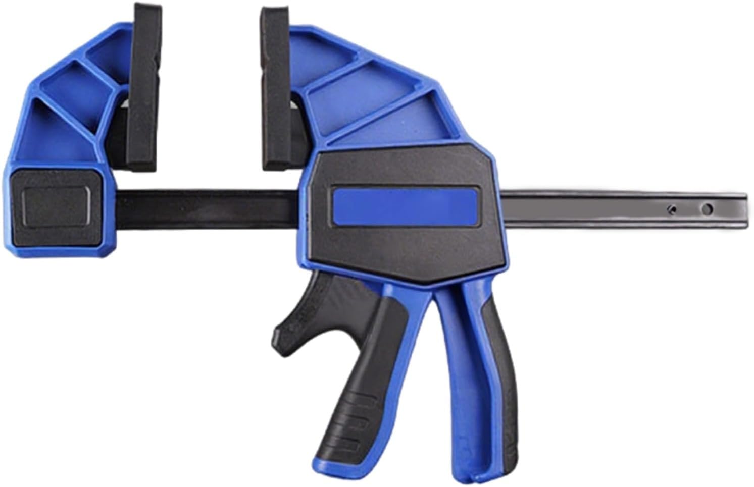 6-Inch Heavy Duty Clamp with Trigger, Quick Grip Bar Clamp, 300 Lbs Pressure Force, One-Handed Steel Clamp, 13.8 in / 35 Cm