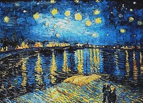 Kit art diamant 5D complet broderie mosaïque Van Gogh adulte 40x50