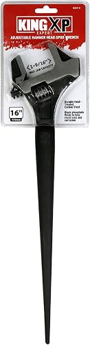 KING 16" Adjustable Hammer Head Spud Wrench
