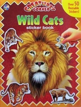 Paperback Wild Cats (Sticker Books) (Creature's Corner) Book