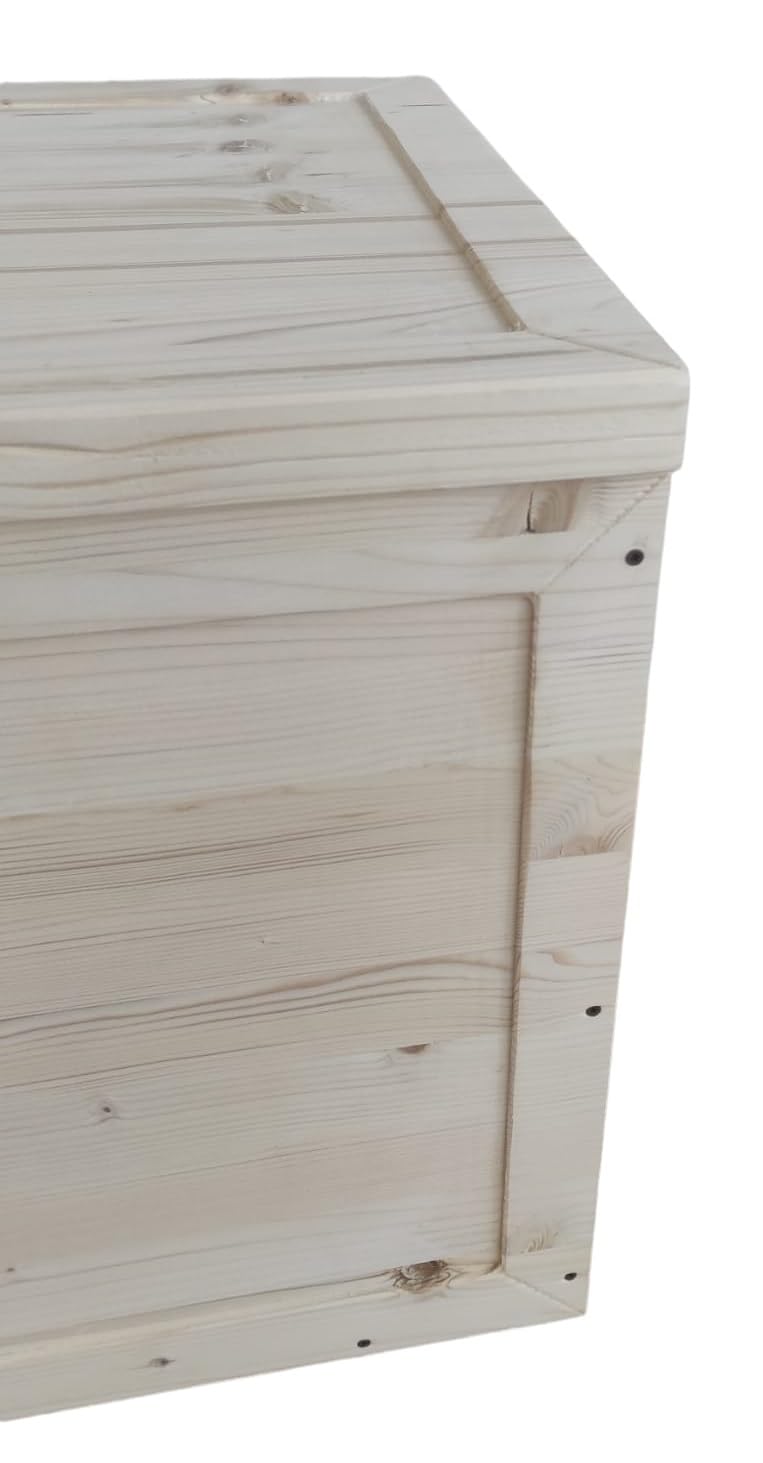 TOTAL WOOD 2012 Cassapanca in Legno 70x40x40 cm al Naturale Non trattato Anche su Misura