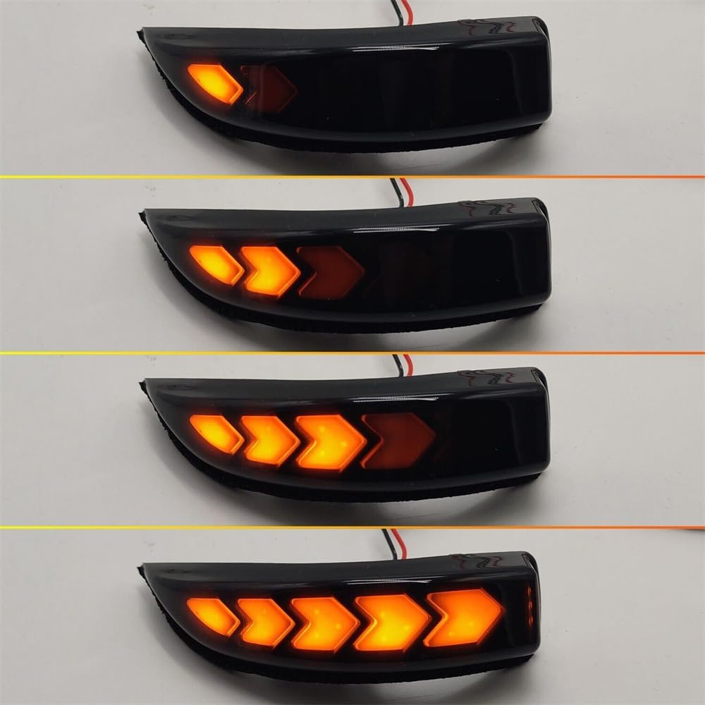 for Toyota Corolla 2014-2018, CHR 2015-2019 Customized Side Rear View Mirror Indicator Blinker Repeater Dynamic Turn Signal Light LED Replacement Exterior Car Accessories 2pcs