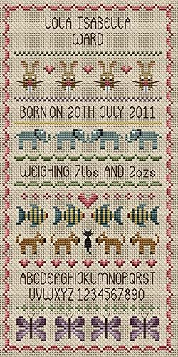Little Dove Designs Baby Girl Cross Stitch Kit