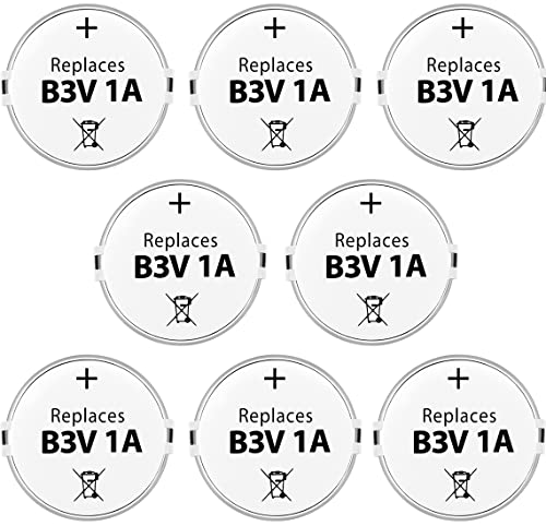 Enerpe B3V 1A Replacement Battery High Capacity Compatible with High Tech Electronic Collars of MS-4 and MS-5 (8-Pack)