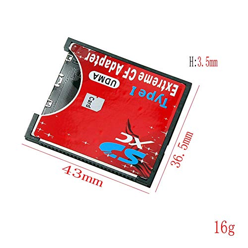 Abuycs SD CF Extreme Card Adapter Wireless WiFi SD MMC SDHC SDXC Slot to CF Type I Compact Flash Memory CF Card Adapter Reader Writer High Speed for SLR Camera