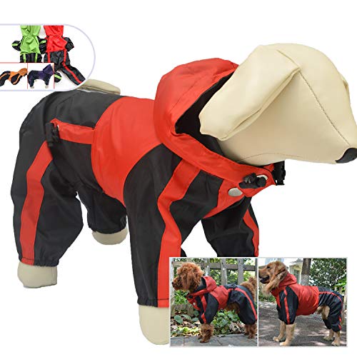 lovelonglong Pet Clothing Dog Rain Coat Waterproof Nylon Pets Raincoat Rain Jacket Adorable