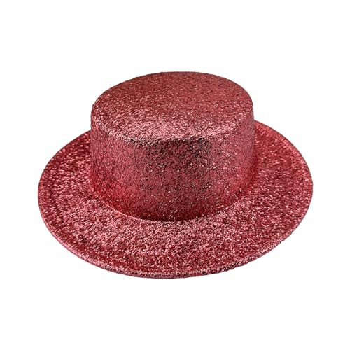 Vdaxvme Top de rapero Panamá, brillante para despedida de soltero, cristal brillante, club panamá, fiesta de discoteca para hombres, Watermelon Red, Talla única