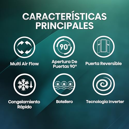 Hisense RB440N4ACA - Frigorífico Combi, Eficiente Clase A, Capacidad 336 L, Multi-air Flow, Micro Vents Cooling, Congelamiento Rápido, Total No Frost, Puerta Reversible, Color Inox - imagen 3