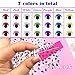 TOAOB 210pcs 15mm Plastic Wiggle Eyes with Eyelashes Googly Eyes Self Adhesive Assorted Colors Craft Stickers Eyes for DIY Arts Scrapbooking Decoration