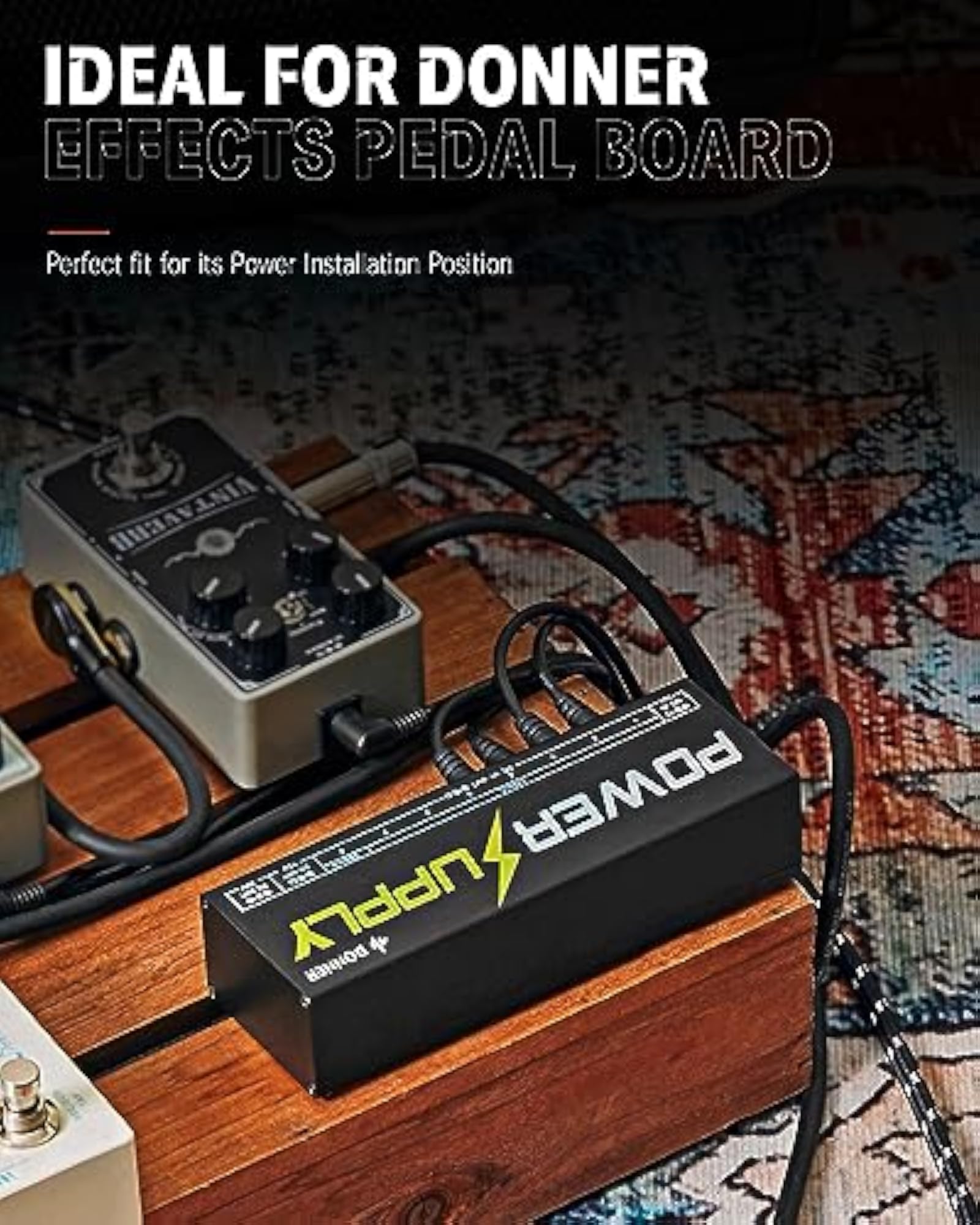 Dp-1 Guitar Pedal Power Supply with 10 Isolated DC Outputs