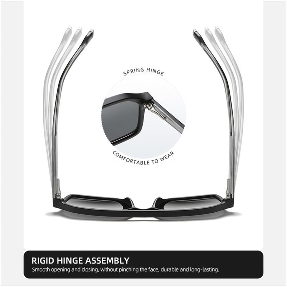 Męskie sportowe okulary przeciwsłoneczne z polaryzacją UV do jazdy na rowerze, do jazdy samochodem, okulary przeciwsłoneczne, C1,145 * 142 * 46 mm